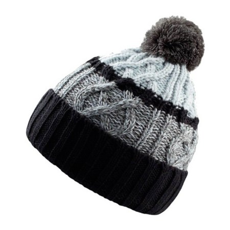 Σκούφος με φούντα (Atl COOL) γκρι/μαύρο